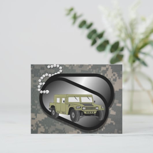 Actern Pattern Camouflage Troops Digitale Kunst Fr Postkarte (Stehend Vorderseite)