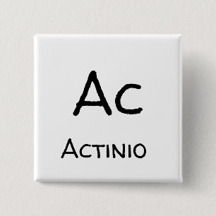Actinium Elementtabelle Button