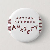 Action absorbiert Angst Button (Vorderseite)
