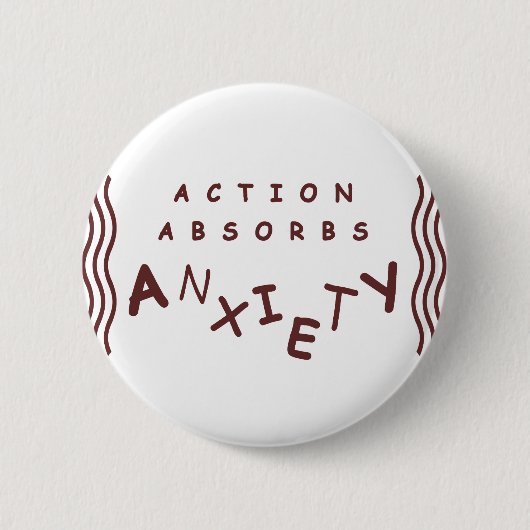 Action absorbiert Angst Button (Vorderseite)