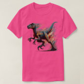 Action Art Velociraptor TShirt (Design vorne)