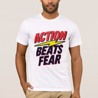 Action Beats Angst Inspiration Grafik T-Shirt