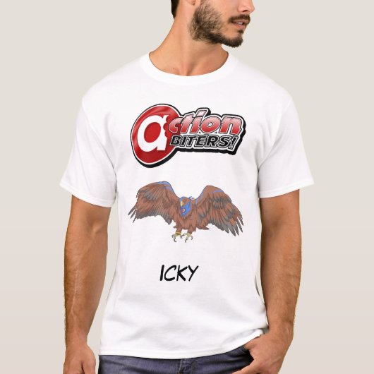 Action Biters! T-Shirt - Icky the Bird (Vorderseite)