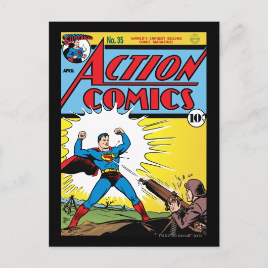 Action-Comic #35 Postkarte (Vorderseite)