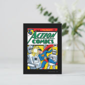 Action-Comic #36 Postkarte (Stehend Vorderseite)