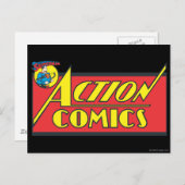 Action Comic - Superman Postkarte (Vorne/Hinten)