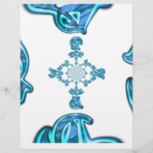 Action Cyan Aquamarine Abstrakte Graffiti Art Prin