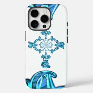 Action Cyan Türk Abstrakt Graffiti Kunst Druck iPhone 16 Pro Hülle