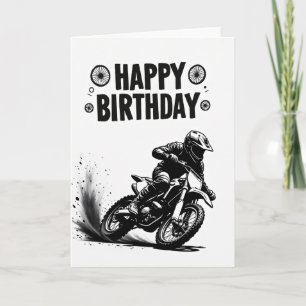 Action Geburtstags-Moto-Art Karte