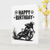 Action Geburtstags-Moto-Art Karte (Gelbe Blume)
