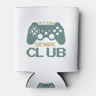 Action-Genre-Club-Gaming-Gamer-Spiel-Lustig Dosenkühler