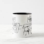 Action Gnome im Gartencenter Zweifarbige Tasse (Mittel)