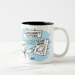 Action Gnome im Gartencenter Zweifarbige Tasse