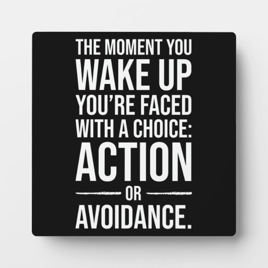 Action - Gym, Hustle, Erfolg Motivierend Fotoplatte (Vorderseite)