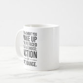 Action - Gym, Hustle, Erfolg Motivierend Kaffeetasse (Vorderseite Links)