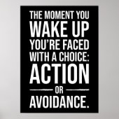 Action - Gym, Hustle, Erfolg Motivierend Poster (Vorne)