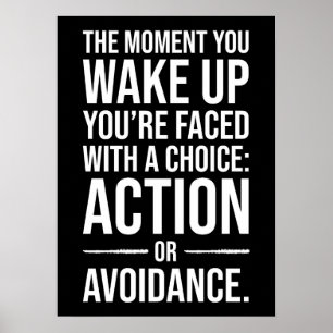 Action - Gym, Hustle, Erfolg Motivierend Poster