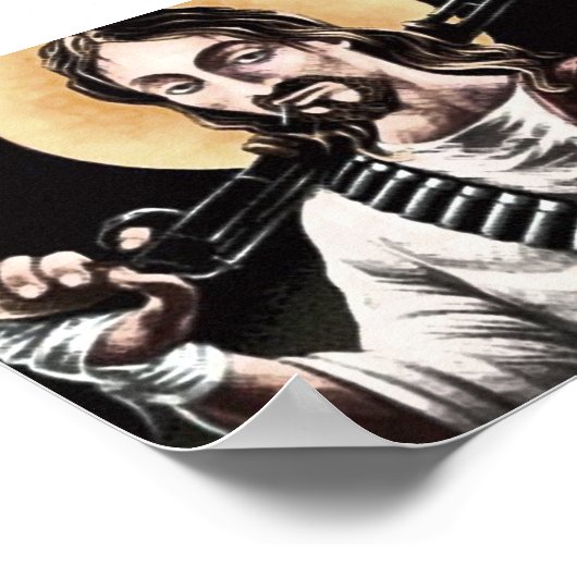 Action Jesus Poster (Ecke)