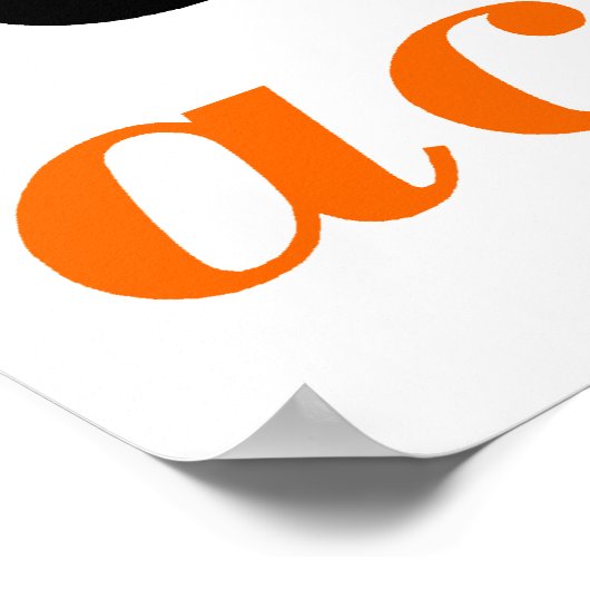 Action Orange Poster (Ecke)