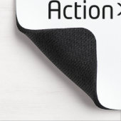 Action Over Anxiety Minimalist Mouse Pad Mousepad (Ecke)