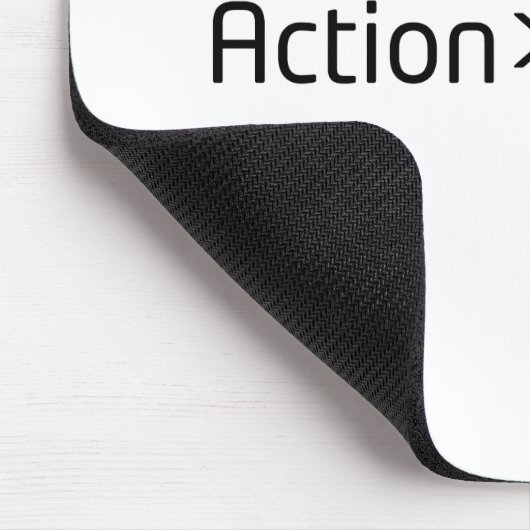 Action Over Anxiety Minimalist Mouse Pad Mousepad (Ecke)
