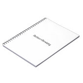 Action Over Anxiety Minimalist Spiral Notebook Notizblock (Linke Seite)