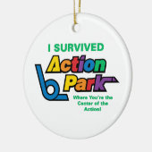 Action Park Survivor Keramik Ornament (Links)