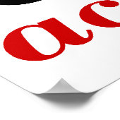 Action Red Poster (Ecke)