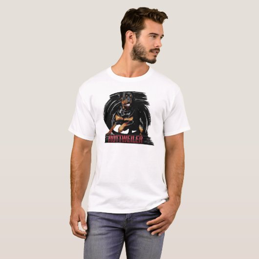 Action Rottweiler T-shirt (Vorne ganz)