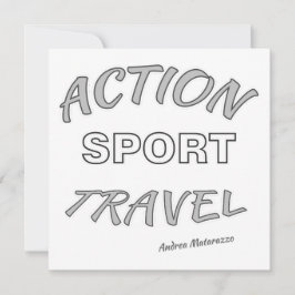 Action Sport Travel Einladung