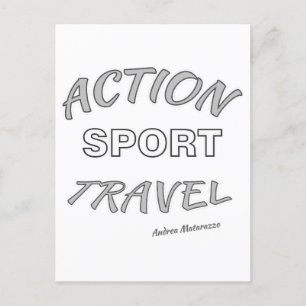 Action Sport Travel Postkarte