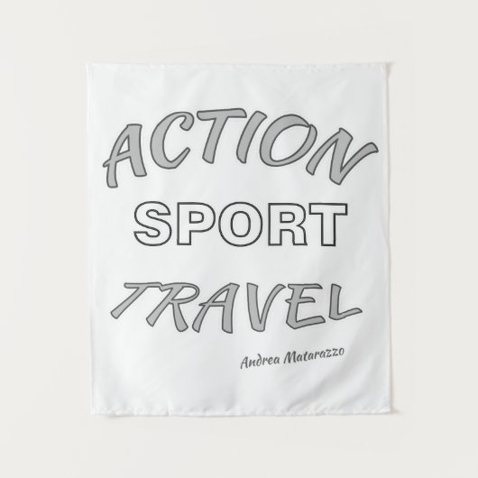 Action Sport Travel Wandteppich (Vorderseite)