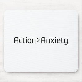 Action statt Angst Minimalistische Mauspad