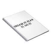 Action Taker - Inspiration Notebook für Männer Notizblock (Rechte Seite)