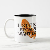 Action Taker Motivational Mug - "I Do It Now" Bold Zweifarbige Tasse (Links)