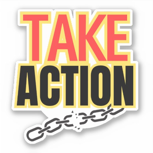 Action Waterproof Aufkleber (Vorderseite)