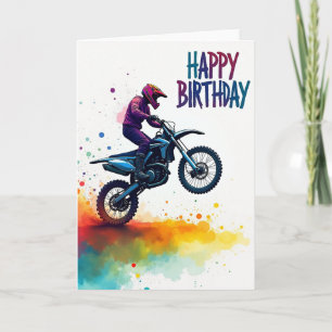 Action Wheelie Geburtstagskarte Karte