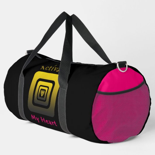 Activate My Heart Duffle Bag (Rechte Ecke)