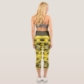 Activate My Heart Pattern Capri Leggings (Rückseite)