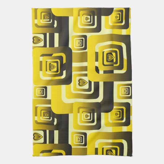 Activate My Heart Pattern Geschirrtuch (Vertikal)