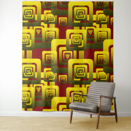 Activate My Heart Pattern Golden Wandteppich