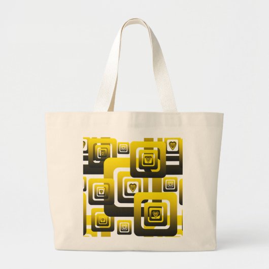 Activate My Heart Pattern Jumbo Stoffbeutel (Vorne)