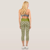 Activate My Heart Pattern Silver Capri Leggings (Rückseite)