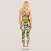 Activate My Heart Pattern Silver Capri Leggings (Rückseite)