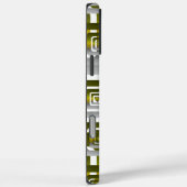 Activate My Heart Pattern Silver Case-Mate iPhone Hülle (Rückseite / Rechts)