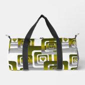 Activate My Heart Pattern Silver Duffle Bag (Vorderseite)