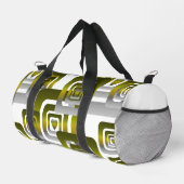 Activate My Heart Pattern Silver Duffle Bag (Rechte Ecke)
