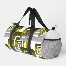 Activate My Heart Pattern Silver Duffle Bag