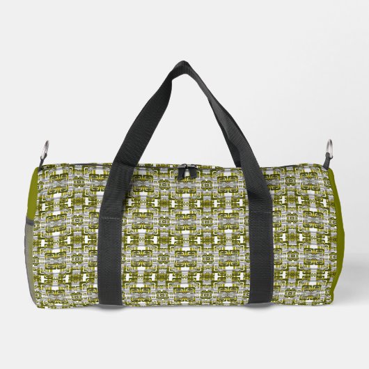 Activate My Heart Pattern Silver Duffle Bag (Rückseite)