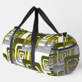 Activate My Heart Pattern Silver Duffle Bag (Rechte Ecke)